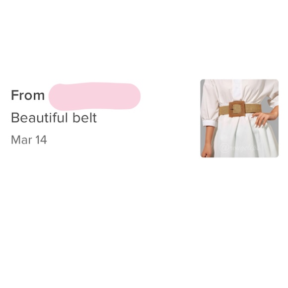 Camel Straw Woven Belt Square Buckle - Picture 7 of 7